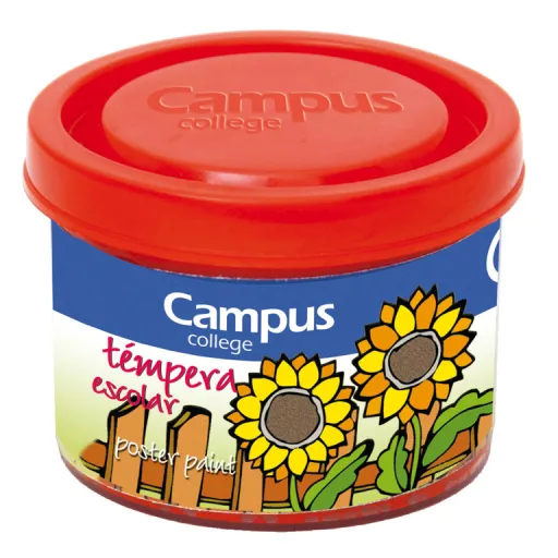 Tinta para Dedos Líquida Campus 40ML Vermelho  5 Un.