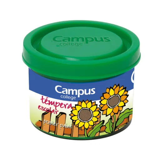 Tinta para Dedos Líquida Campus 40ML Verde  5 Un.