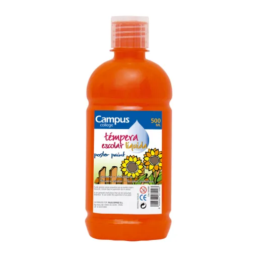 Tinta para Dedos Campus 500GR Laranja