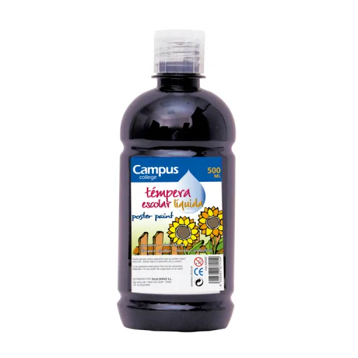 Tinta para Dedos Campus 500GR Preto