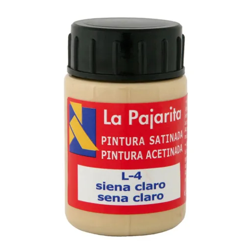 Tinta Pástica e Vinílica Líquida La Pajarita 35ML Siena Claro 6 Un.