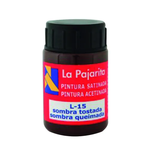 Tinta Pástica e Vinílica Líquida La Pajarita 35ML Sombra Tostada 6 Un.