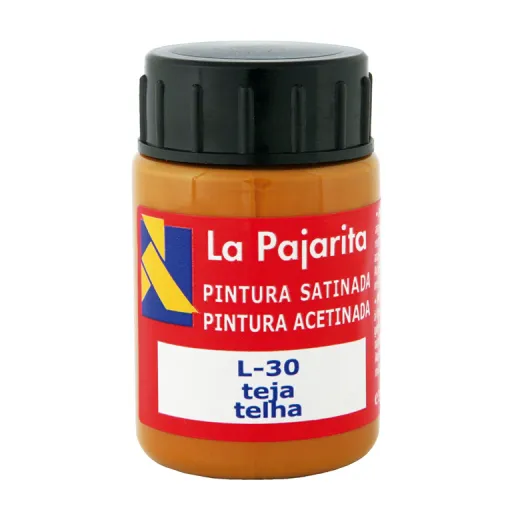 Tinta Pástica e Vinílica Líquida La Pajarita 35ML Telha 6 Un.