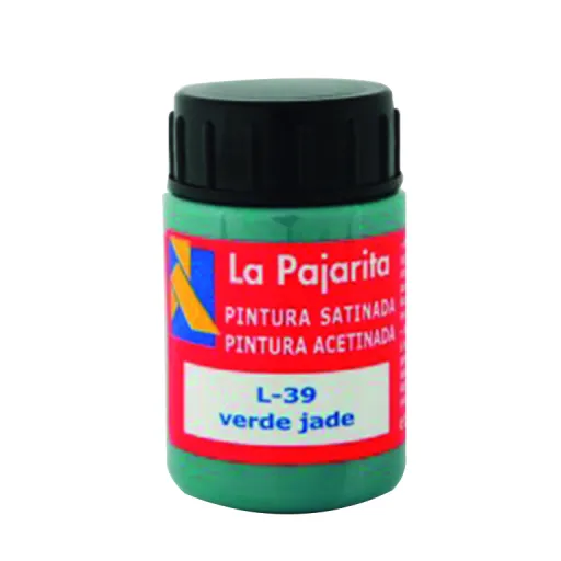 Tinta Pástica e Vinílica Líquida La Pajarita 35ML Verde Jade 6 Un.