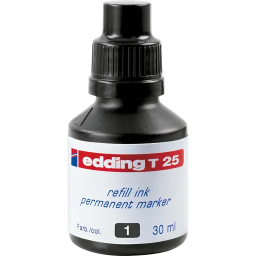 Tinta Recarga Edding T-25 Preto