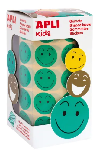 Rolo Autocolantes Smile Verde 20MM