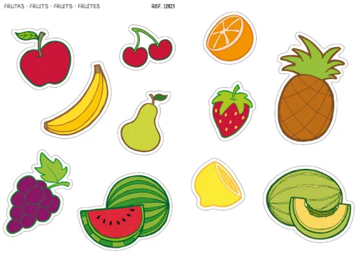 Etiquetas Autocolantes Maxi Fruta Removíveis A4 2f