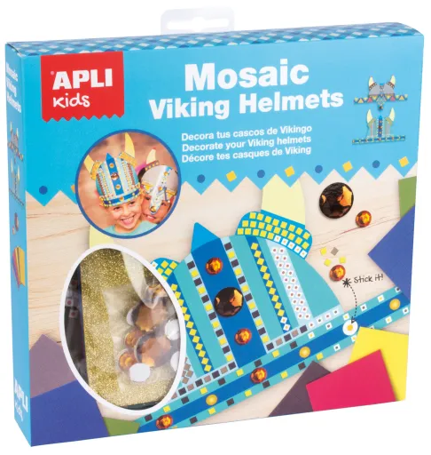 Kit Diy Mosaicos Goma Eva Capacetes Vikings 2U