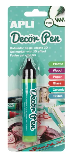 Marcadores de Gel Verde Pérola - Decorpen