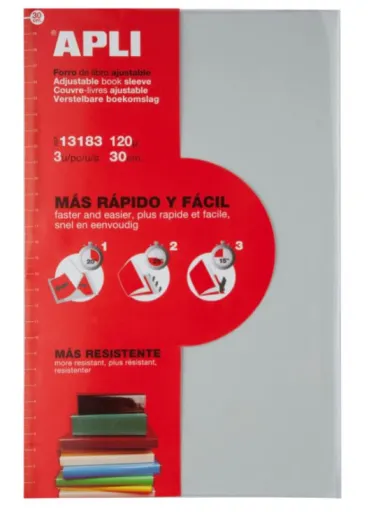 Capa Forra Livros Auto-Ajustável 310mm 3 Un.