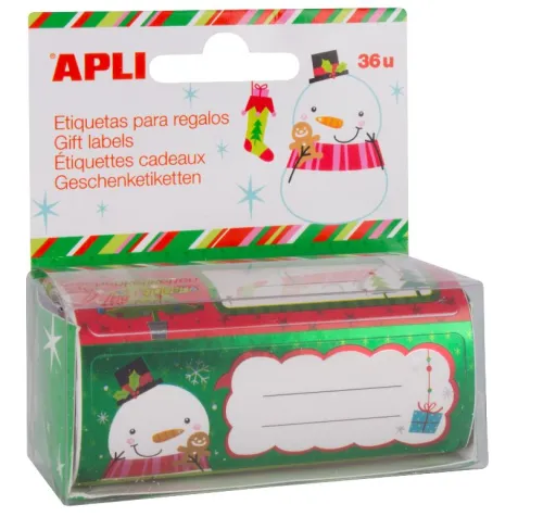 Etiquetas para Prendas - Natal 83x34mm 36 Un. Apli