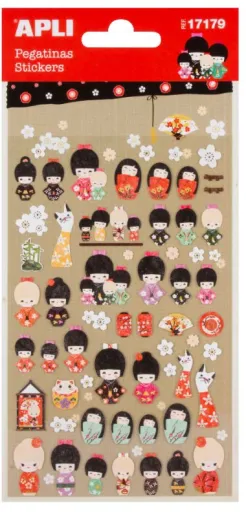 Adesivos - Boneca Kokeshi 100x203mm Apli