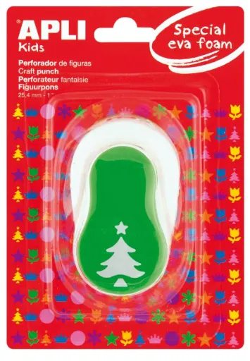 Furador Eva com Figura de Árvore de Natal Apli