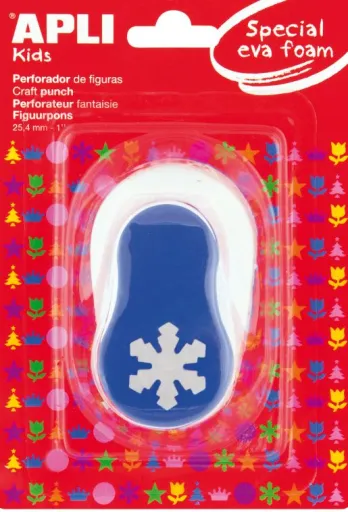 Furador Eva com Figura de Floco de Neve Apli