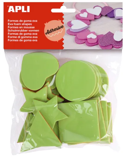 Kit Manualidades Apli Formas em Borracha Eva 25un.