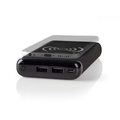 Nedis Powerbankqi com Carregamento Wireless 10000mAh 2USB 2.1A Preto