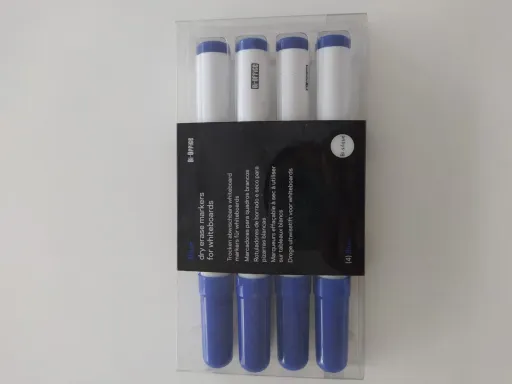 Marcadores para Quadro Branco Blister 4 Unidades Azul Bi-Office