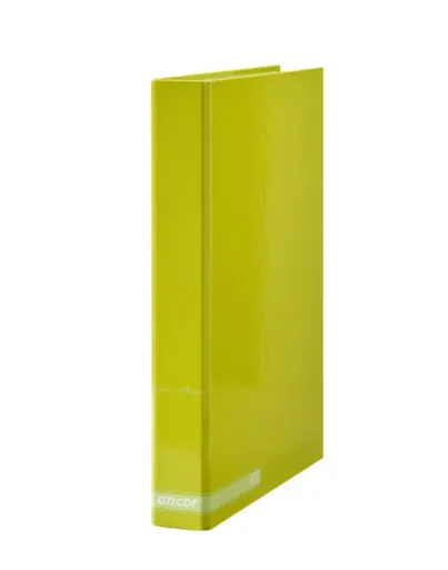 Pasta de Arquivo de Argolas A4 L.Fina 25mm  Verde Fluor Liso Classic Stripes