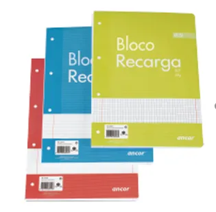 Bloco Recarga A4 Laranja Liso 80fls/60grs Classic Stripes