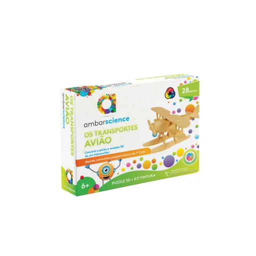 Jogos Educativos Avião - Puzzle 3D