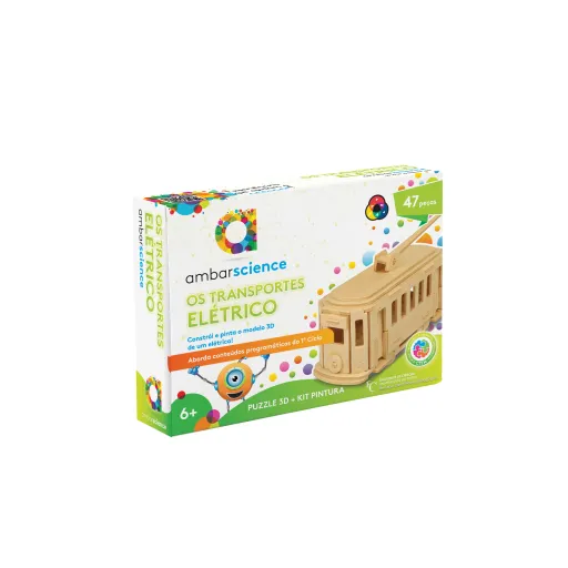 Jogos Educativos Elétrico - Puzzle 3D