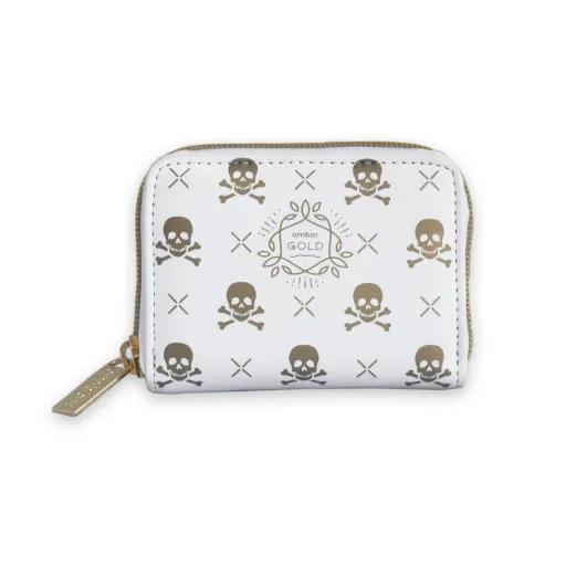 Bolsa Porta Moedas Gold White