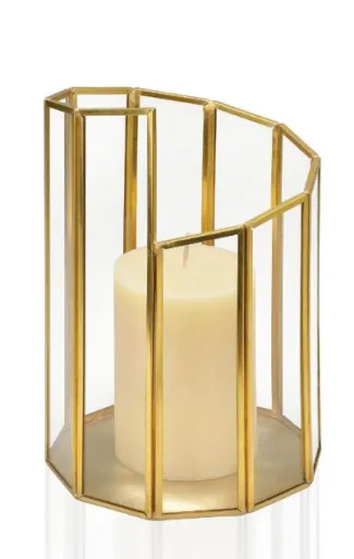 Porta Velas Espiral em Metal