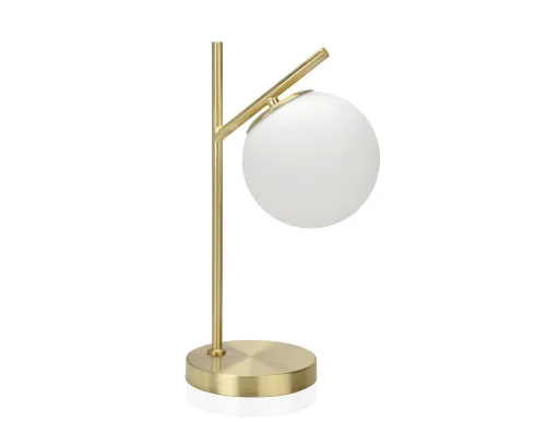 Candeeiro de Mesa Globo Metal Dourado