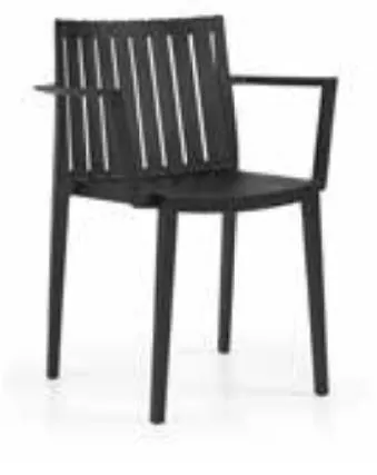 Cadeiras de Jardim Armchair Elte Preto