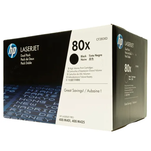 Toner Laser HP Laserjet Pro 400 M401/425 - 80X - Duplo