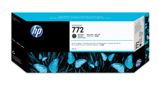 Tinteiro Preto Mate HP Designjet Z5200/5400 - 300 Ml - 772