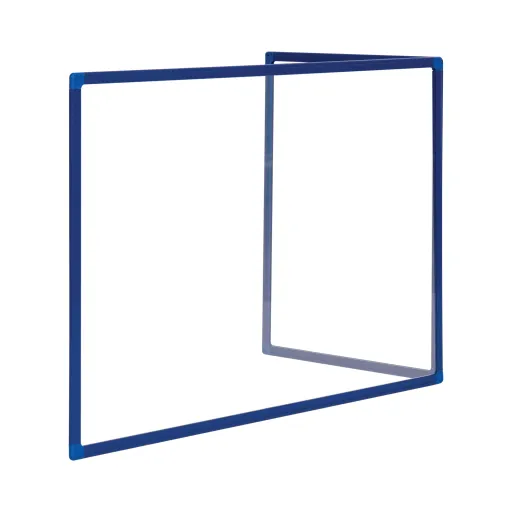 Placa Acrílica Duo Frame Azul 1200x900 mm COVID-19