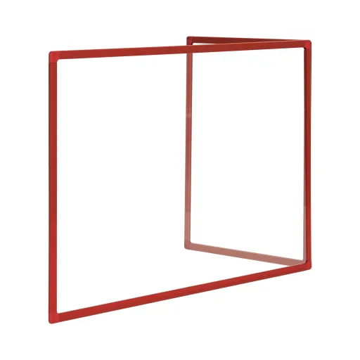 Placa Acrílica Duo Frame Vermelho 900x600mm COVID-19