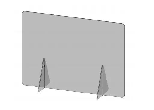 Protetor Acrilico 4mm 700x600x200mm P/ Mesa COVID-19