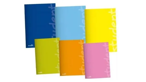 Caderno Agrafado A5 Pautado 60fls Student Capa Pvc