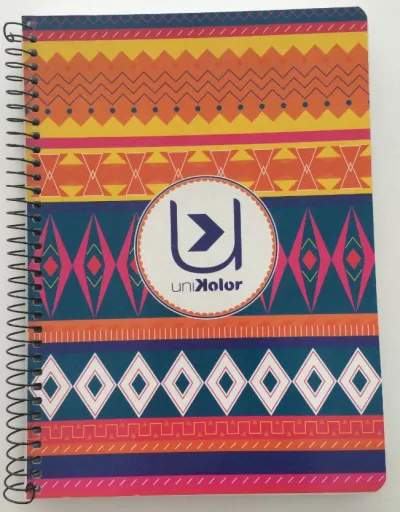 Caderno Espiral A5 Pautado 80 Folhas Unikolor