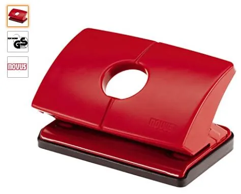 Furador Novus B200 10 Folhas Vermelho