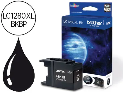 Tinteiro Brother lc-1280xlbk Preto -2,400pag Mfc-J6510dw Mfc-J6710dw Mfc-J6910dw