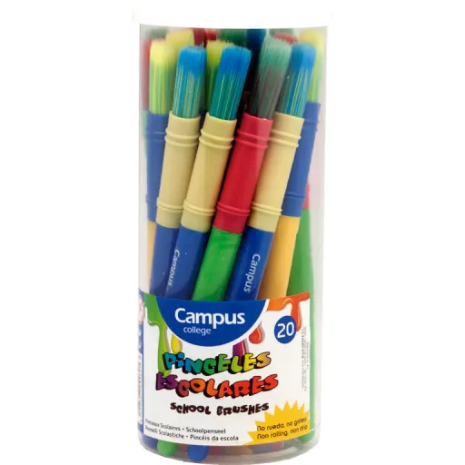 Pinceis Aguarela Campus Pack 20 Unid