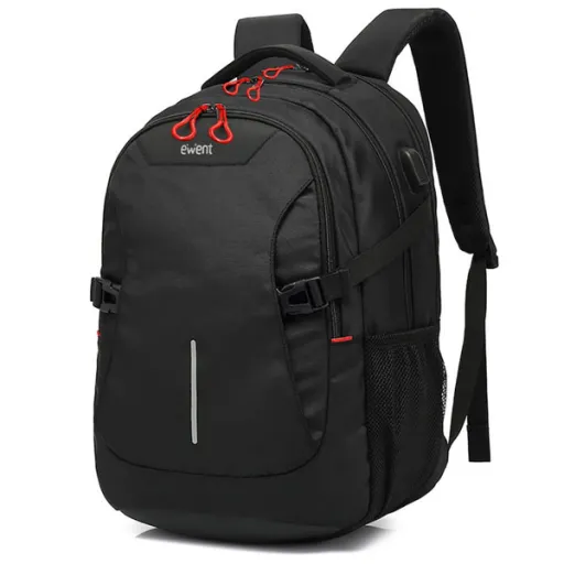 EWENT MOCHILA 15.6" COM PORTA USB BLACK/ GREY