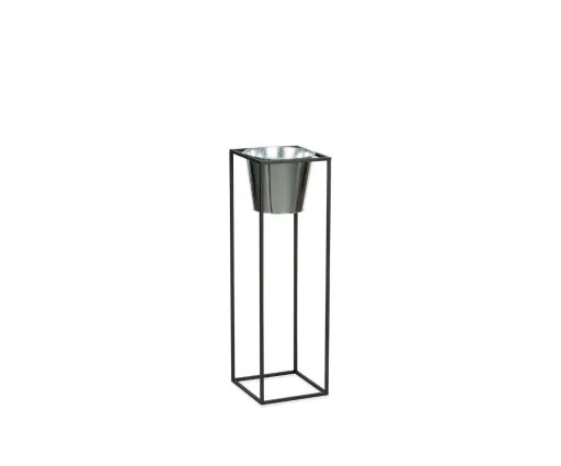 Vaso Metal Para Plantas 24.5x24.5x80 cm