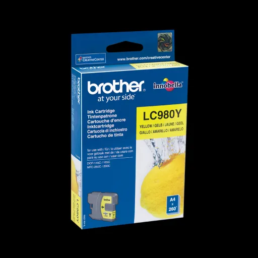 Tinteiro Original Brother Amarelo LC980Y