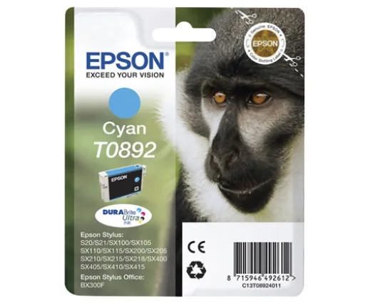 Tinteiro Ciano Stylus S20/ 21/ SX105/ 115/ 205/ 215/ 218/ 405/ 415/ Office BX300F com Etiqueta de Segurança - Radio Frequencia y Acoustic Magnetic