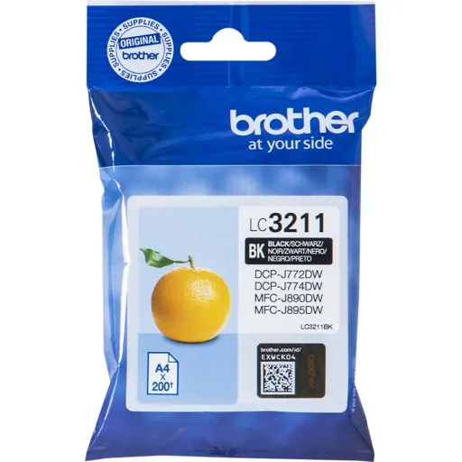 Tinteiro Original Brother Preto LC3211BK