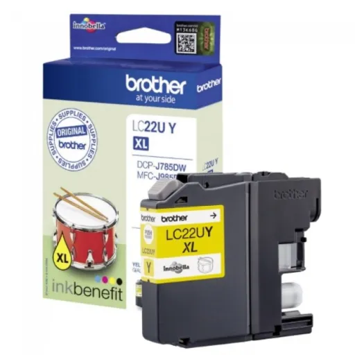 Tinteiro Original Brother Amarelo LC22UYBP