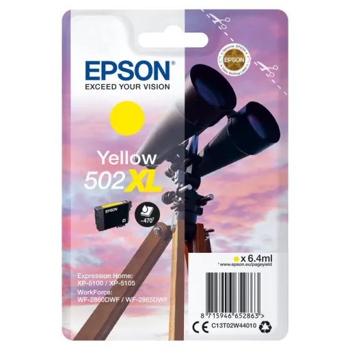 Tinteiro Amarelo 502XL Ink - XP5100, XP5105, WF-2860DWF, WF-2865DWF