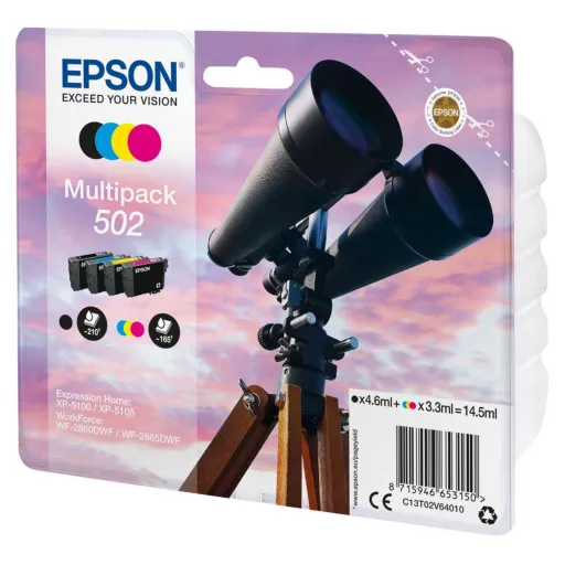 Multipack 4-Cores 502 Ink - XP5100, XP5105, WF-2860DWF, WF-2865DWF