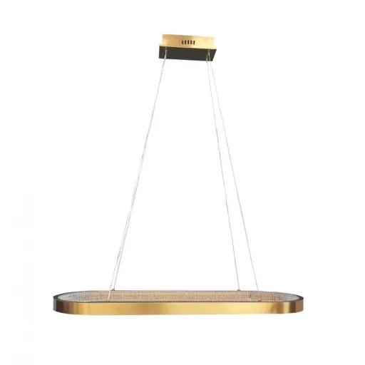 Candeeiro Berlie-120 De Teto Alumínio Dourado Led