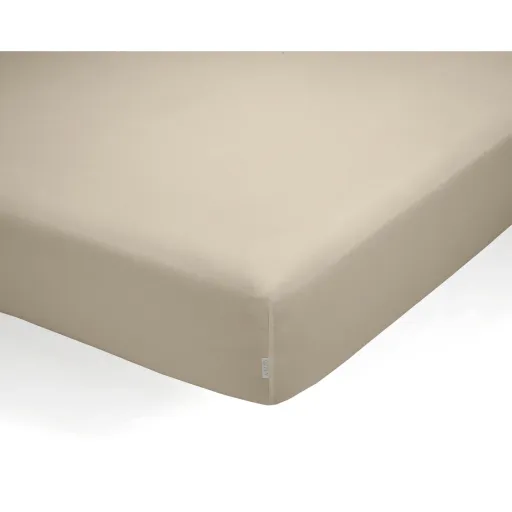 Lençol de Baixo Ajustável Alexandra House Living QUTUN Taupe 200 x 200 cm 200 x 1 x 200 cm