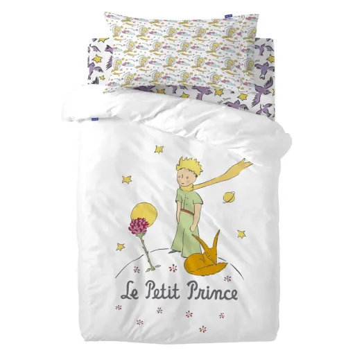 Conjunto de Capa de Edredom HappyFriday Le Petit Prince Ses Amis Multicolor Berço de Bebé 2 Peças